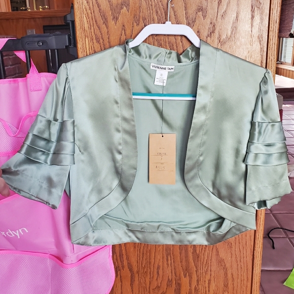 Vivienne Tam 100% Silk Open Cardigan Sz 3 NWT! - Picture 3 of 11